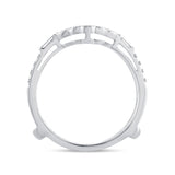 14K 0.50CT DIAMOND RING GUARD