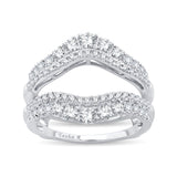 14K 1.00CT DIAMOND RING GUARD