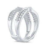 14K 0.75CT DIAMOND RING GUARD