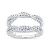 14K 0.50CT DIAMOND RING GUARD