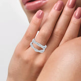 14K 0.50CT DIAMOND RING GUARD