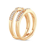 14K 0.50CT DIAMOND RING GUARD