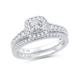 14K 1.02CT  DIAMOND BRIDAL RING