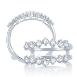 14K 1.00CT DIAMOND RING GUARD