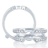 14K 0.33CT DIAMOND RING GUARD