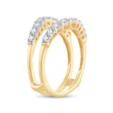 14K 1.00CT DIAMOND RING GUARD