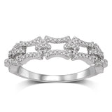 14K White Gold 1/4 Ct.Tw.Diamond Fashion Ring