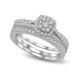 14K White Gold 1/3 Ct.Tw. Diamond Engagement Ring