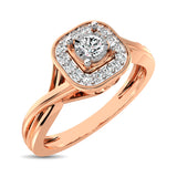 10K Rose Gold Diamond 1/6 Ct.Tw. Promise Ring