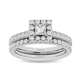 14KT White Gold 1Ct.Tw. Diamond keyani Bridal Ring