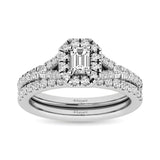 14KT White Gold 1Ct.Tw. Diamond keyani Bridal Ring