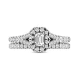 14KT White Gold 1Ct.Tw. Diamond keyani Bridal Ring