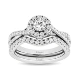 14KT White Gold 1Ct.Tw. Diamond keyani Bridal Ring