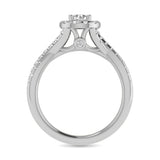 14KT White Gold 1Ct.Tw. Diamond keyani Bridal Ring