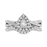 14KT White Gold 1Ct.Tw. Diamond keyani Bridal Ring