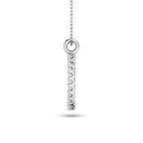 Diamond Circle Pendant 1/4 ct tw in 14K White Gold