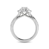 14KT White Gold 1Ct.Tw. Diamond keyani Bridal Ring