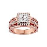 Diamond Engagement Ring 7/8 ct tw in 10K Rose Gold