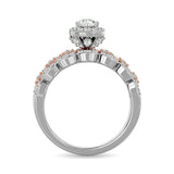 14K White Gold 1 Ct.Tw. Diamond Engagement Ring