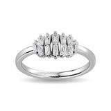 Diamond Tapper  Fashion Ring 1/4 ct tw in 10K White Gold