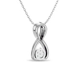 Diamond Fashion Pendant 1/10 ct tw in 10K White Gold