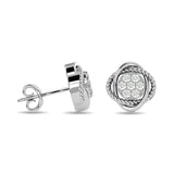 Diamond Fashion Earrings 1/4 ct tw in 10K White Gold