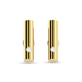 Diamond  1/20 ct tw Bar Earrings in 10K Yellow Gold