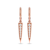 Diamond Fashion Earrings 1/6 ct tw in 10K Rose Gold