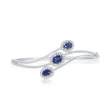 14kw sapphire bangle