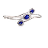 14kw tanzanite bangle