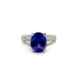 18kw tanzanite ring