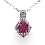 14kw ruby pendant