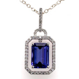 18kw tanzanite pendant